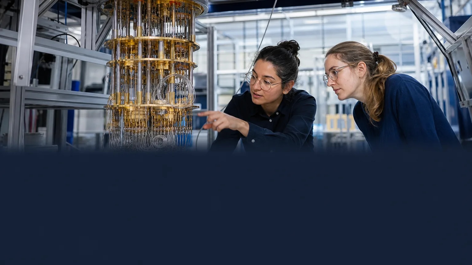 Editorial image illustrating: With NSF Grant, Yale Leads Effort to Develop Practical, Industry-Scale Quantum Computers