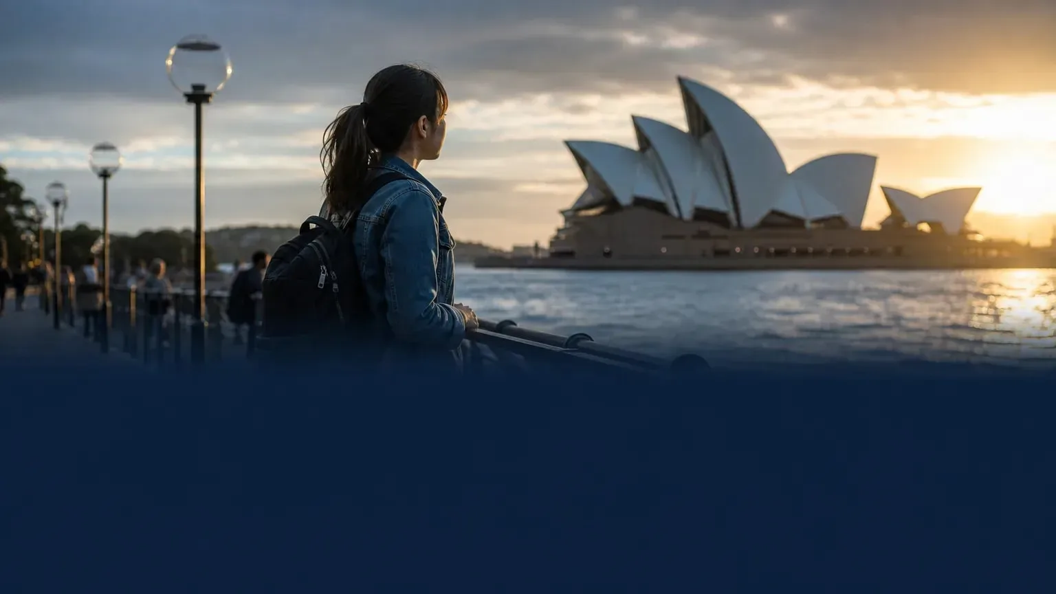 Editorial image illustrating: Australia moves to reduce net migration with new student visa restrictions and tighter rules on “visa hopping”