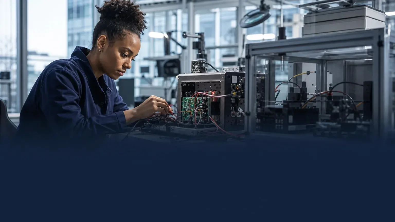 Editorial image illustrating: Manchester updates 2027 entry requirements for MEng Electrical and Electronic Engineering with Industrial Experience