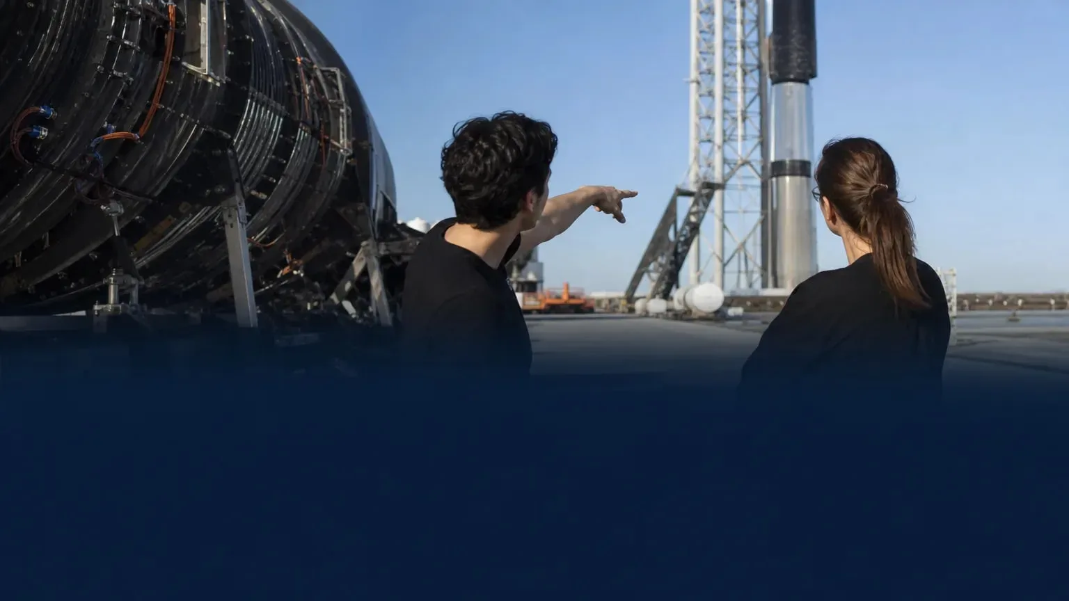 Editorial image illustrating: SpaceX Intern Program 2026: Paid internship opportunities in engineering, software and business operations