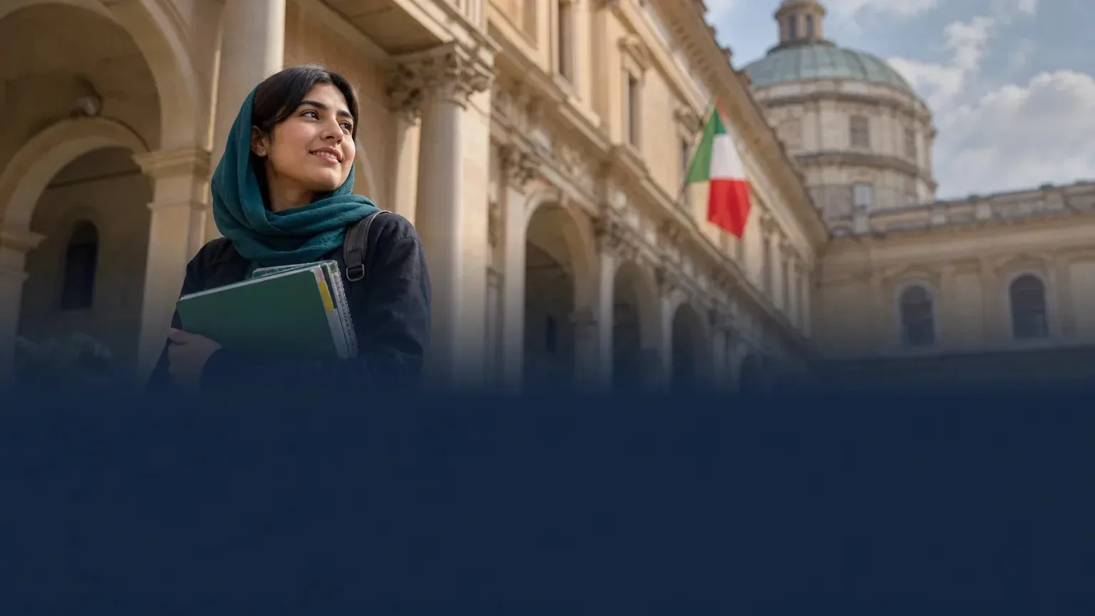 Image éditoriale illustrant : Bourses Italie pour étudiants pakistanais 2027 : frais, admission et règles de visa